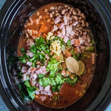 Slow Cooker Hoppin’ John ready to cook