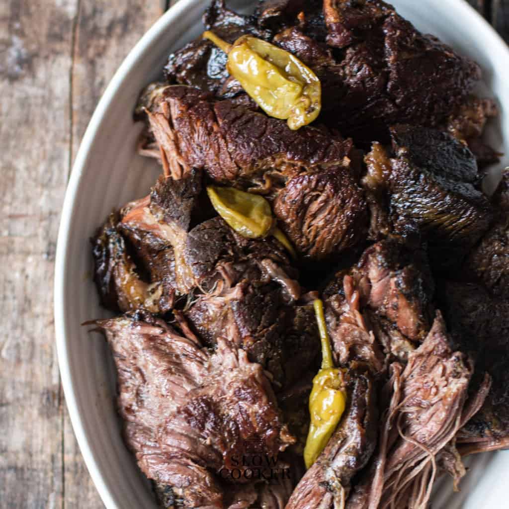 Slow Cooker Mississippi Pot Roast.