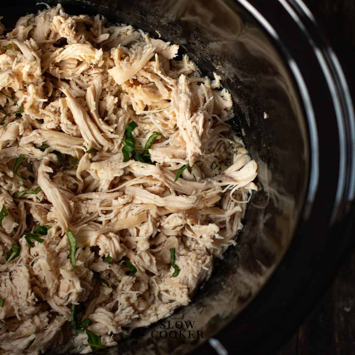 slow cooker ranch chicken shredded.