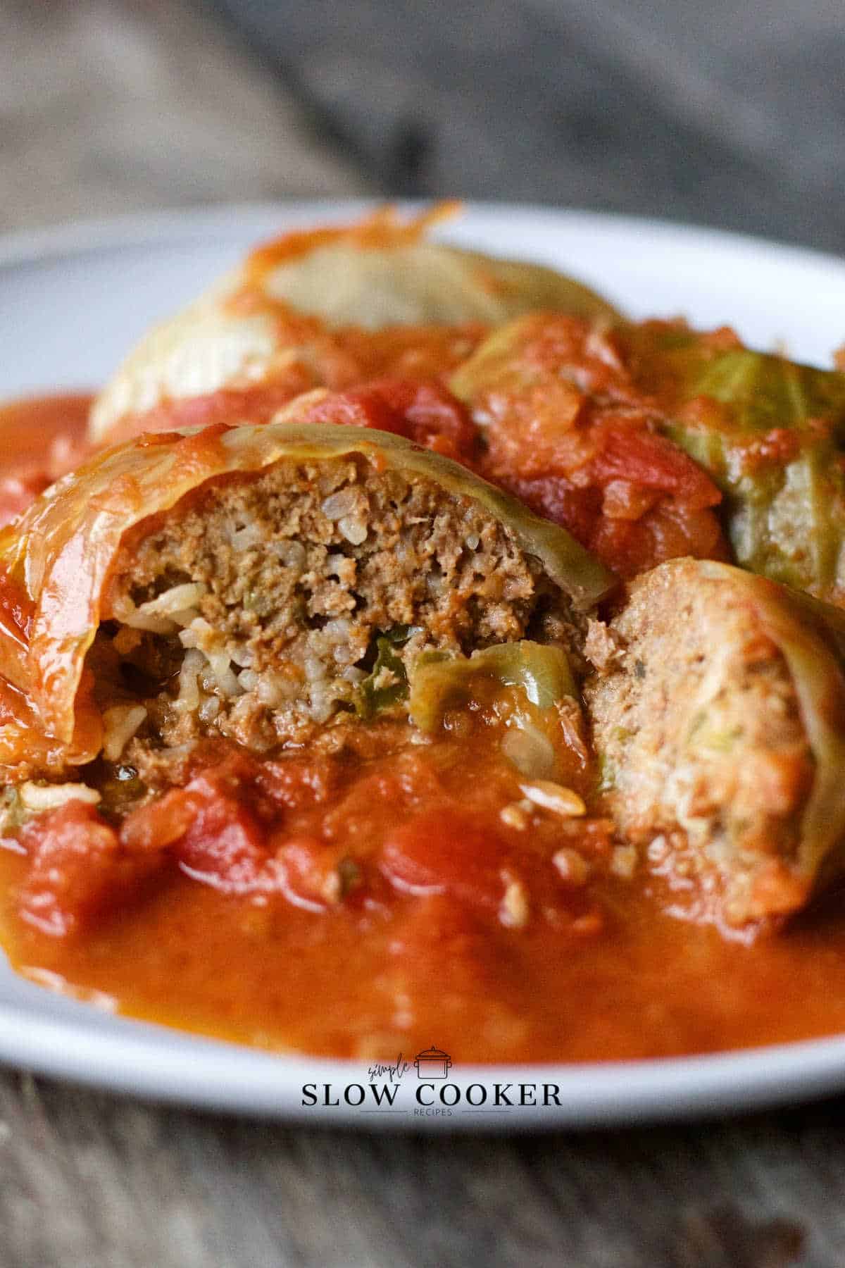 Slow Cooker Cabbage Rolls.