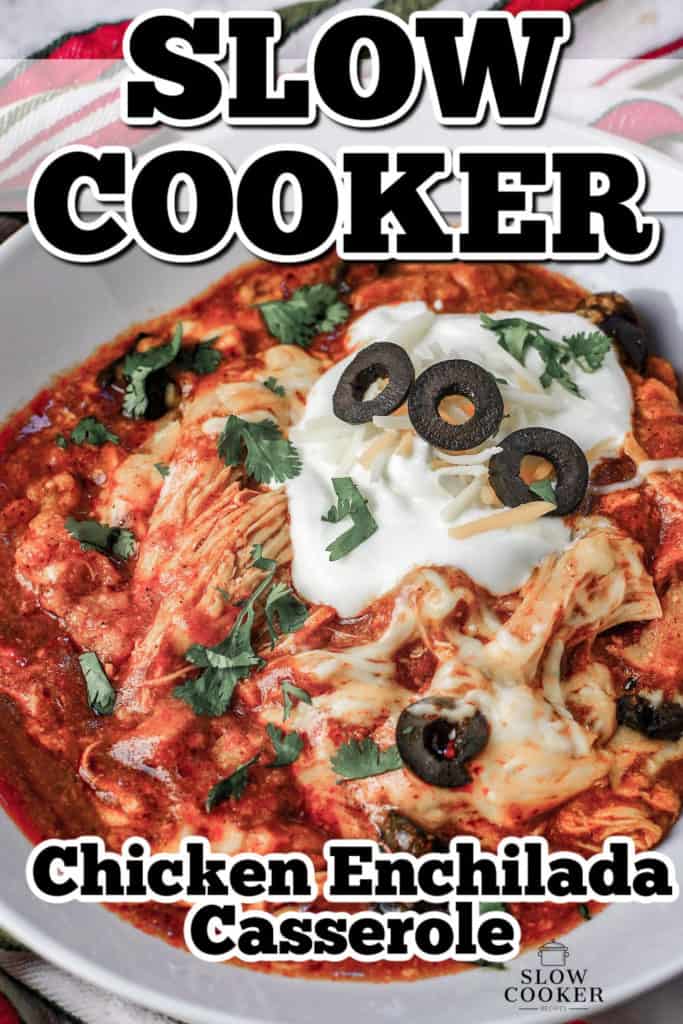 slow cooker chicken enchilada casserole pinterest.